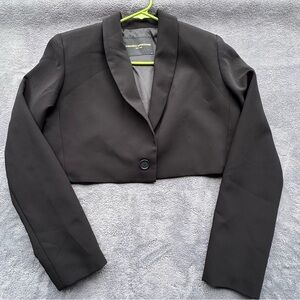Amanda Uprichard Black Cropped Blazer